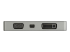 CDPVDHMDPDP - StarTech.com USB C Multiport Video Adapter, 4K 60Hz UHD Portable 5-in-1 USB Type C to HDMI 2.0, Mini DisplayPort, VGA or DVI (1080p), 95W PD Passthrough, Cable Management, Aluminum Adapter - Back