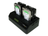 SATDOCK4U3RE - StarTech.com 4 Bay USB 3.0/ eSATA Hard Drive Duplicator Dock for 2.5" & 3.5" SATA/ IDE SSD HDD - Right-angle