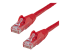 N6PATCH75RD - StarTech.com 75ft CAT6 Ethernet Cable, 10 Gigabit Snagless RJ45 650MHz 100W PoE Patch Cord, CAT 6 10GbE UTP Network Cable w/Strain Relief, Red, Fluke Tested/Wiring is UL Certified/TIA - Right-angle