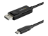 CDP2DP142MBD - StarTech.com 6ft/2m USB C to DisplayPort 1.4 Cable 8K 60Hz/4K, Bidirectional DP to USB-C or USB-C to DP Reversible Video Adapter Cable, HBR3/HDR/DSC, USB Type C/Thunderbolt 3 Monitor Cable - Right-angle