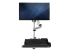 WALLSTSI1 - StarTech.com Wall Mount Workstation, Articulating Standing Desk w/ Ergonomic Height Adjustable Monitor Arm & Padded Keyboard Tray, 34" VESA Display, Foldable Wall Mounted Sit Stand Desk - Front