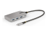 HB31C3A1CDPPD3 - StarTech.com 4-Port USB-C Hub with USB-C DP Alt Mode Video Output 4K 60Hz, 3x USB-A, 1x USB-C, 100W Power Delivery Pass-Through, USB 3.2 Gen 2 (10Gbps), Portable USB Type-C to USB Type-A/C - Left-angle