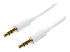 MU2MMMSWH - StarTech.com 2m White Slim 3.5mm Stereo Audio Cable - Right-angle