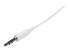 MU3MMMSWH - StarTech.com 3m White Slim 3.5mm Stereo Audio Cable - Right-angle