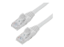 N6PATCH50WH - StarTech.com 50ft CAT6 Cable, 10 Gigabit Snagless RJ45 650MHz 100W PoE Cat 6 Patch Cord, 10GbE UTP CAT6 Network Cable, White CAT6 Ethernet Cable, Fluke Tested/Wiring is UL Certified/TIA - Right-angle