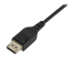 DP14MM1M - StarTech.com 3ft/1m VESA Certified DisplayPort 1.4 Cable, 8K 60Hz HBR3 HDR, Super UHD DisplayPort to DisplayPort Monitor Cord, Ultra HD 4K 120Hz DP 1.4 Slim Video Cable M/M DP Connectors - Close up